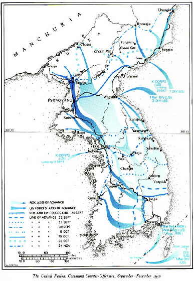 Map UN Counter Offensive